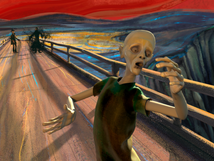 Edvard Munch’s Famous Painting "The Scream" Animated to Pink Floyd’s Primal Music